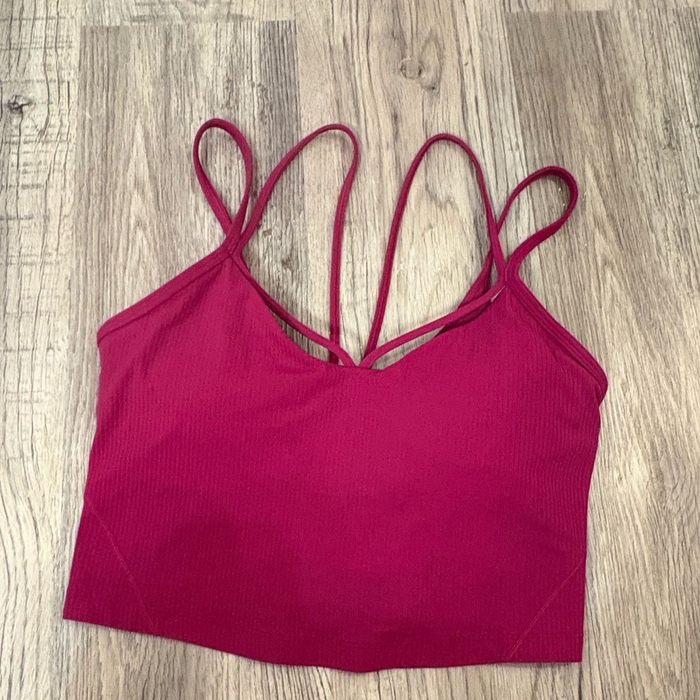 lululemon athletica Magenta Strappy Tank Top